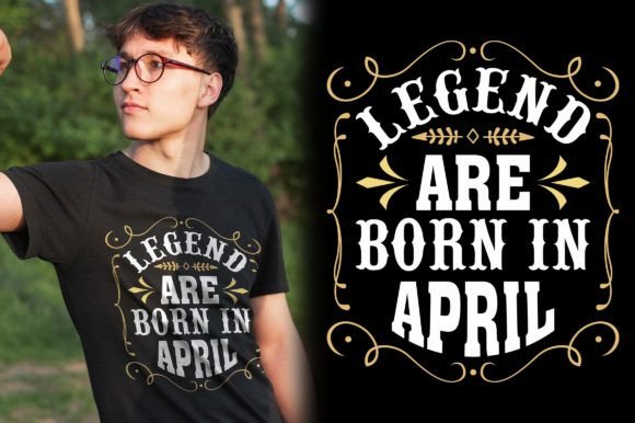 April T-shirt Birthday Gift for Personalized Creations