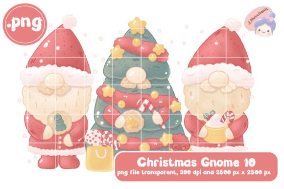 Christmas Gnome 10: A Versatile Clipart for Creative Projects