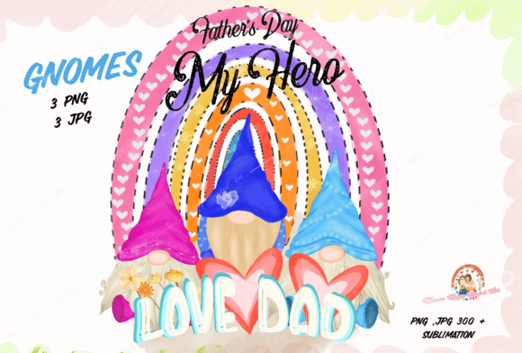 Father’s Day Gnomes Rainbow Sublimation: A Versatile Design Asset for Creative Projects