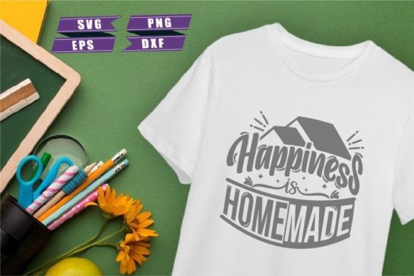Home Quotes SVG Happiness is Homemade