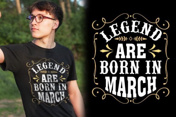 March T-Shirt Birthday Gift: A Versatile Design Solution for Creative and Commercial Use