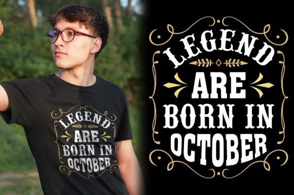 October T-Shirt Birthday Gift: A Versatile and Creative Design Solution