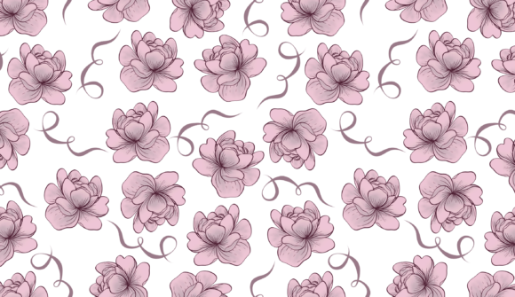 Pink Transparent Flowers Pattern Png: A Versatile Design Element for Creative Projects