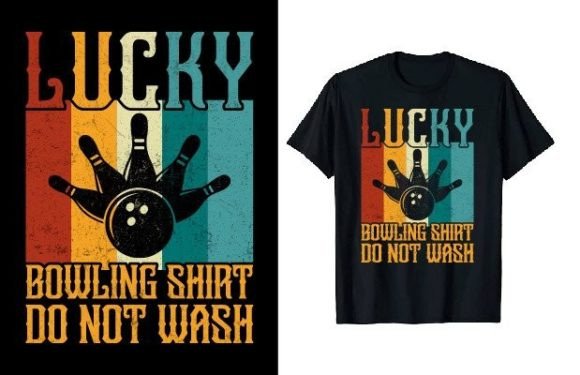 Vintage Bowler Bowling T-shirt Design